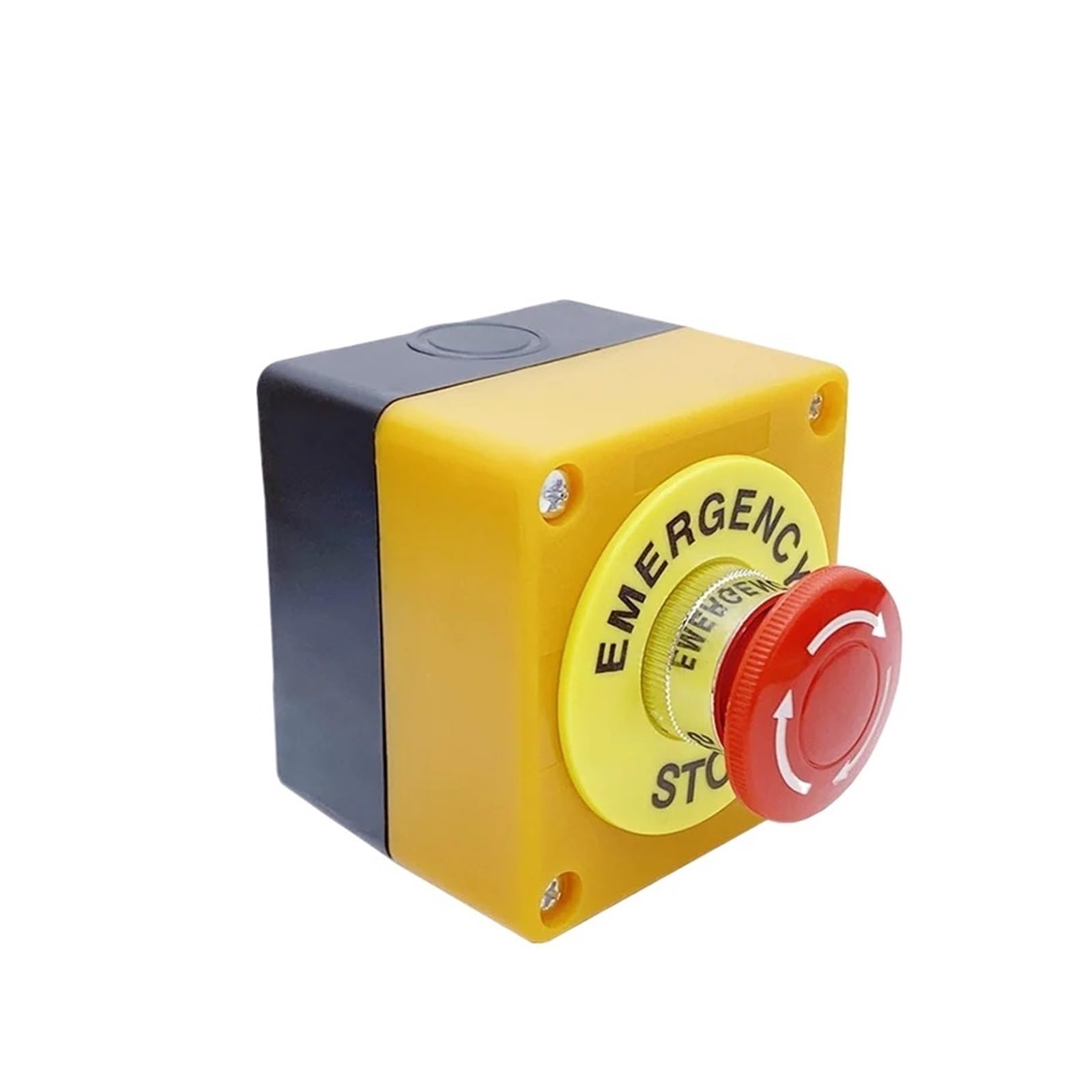 JGNAYRKJQI 22mm Emergency Stop Button Switch 1NO 1NC 10A 660V Waterproof Tank