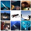 Lampe torche en caoutchouc 3 LED, 2 piles AA (non fournies). Lampe de poche incassable. Pour la maison, la voiture, le camping, les promenades, le chantier.... #5