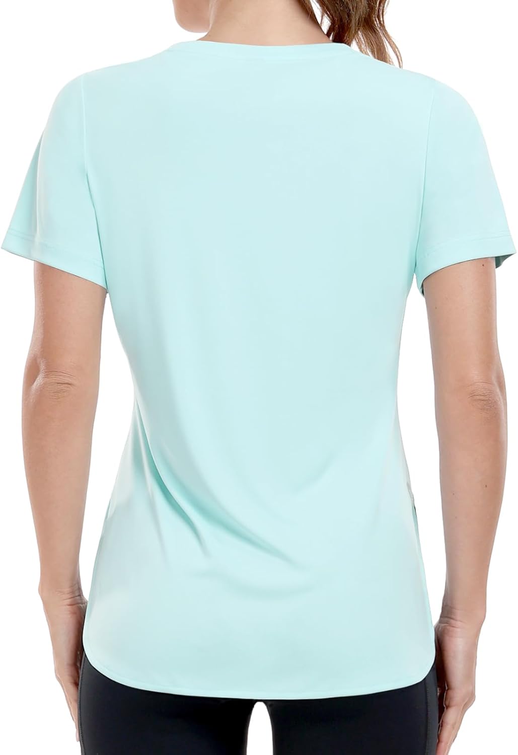 MIER Womens UPF 50+ Sun Protection Workout Tops Short Sleeve UV SPF T-Shirts for Athletic Gym Exercise Yoga, Dry Fit - Image 2