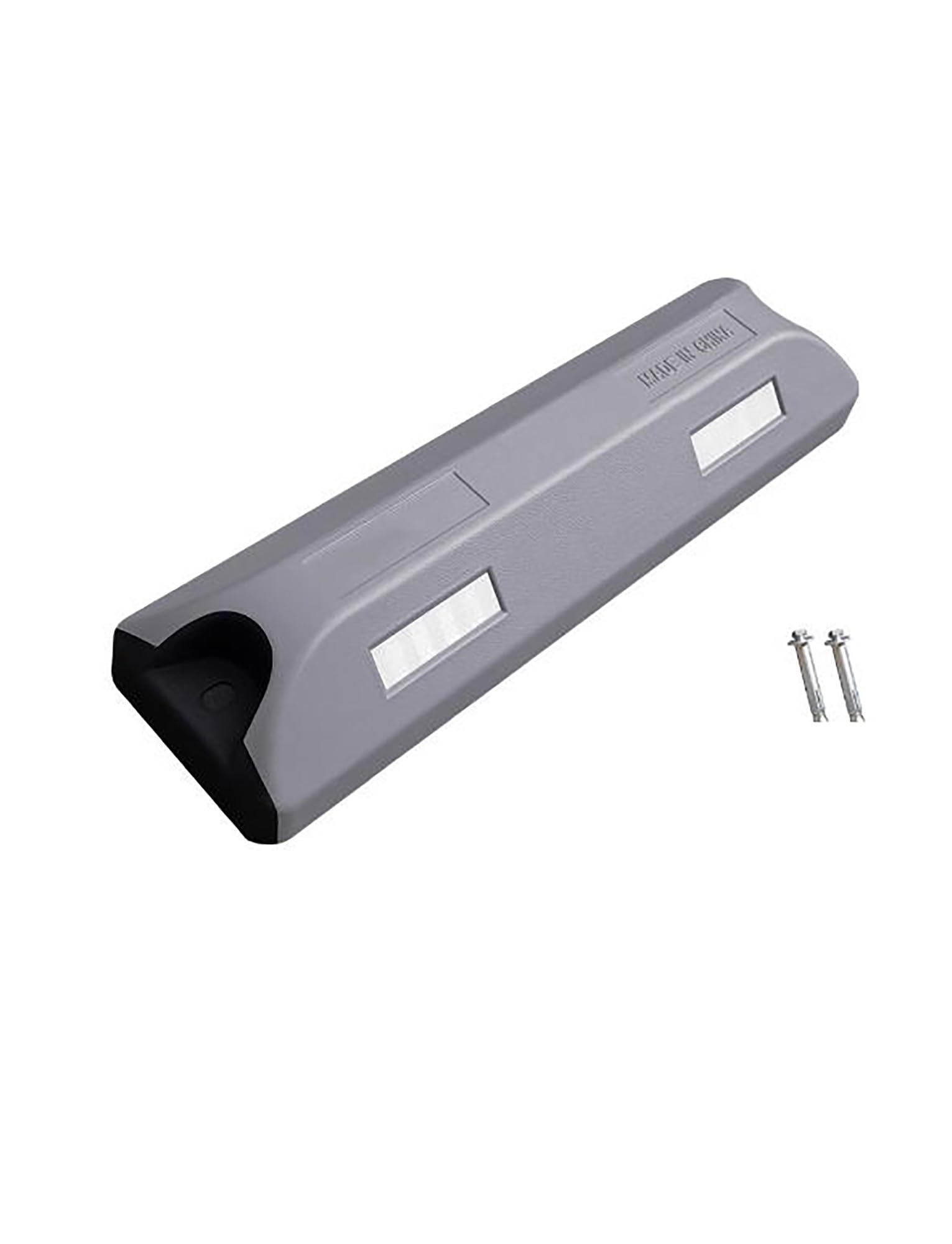 Kliny pod koła samochodowe, Gumowy ogranicznik koła postojowego wielokolorowy 56x15x8,2 cm w opakowaniu 2 szt(Gray)