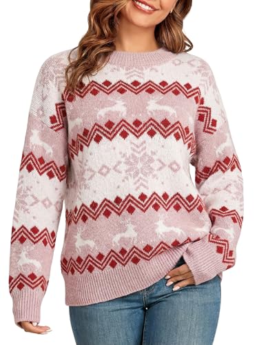Image of ZAFUL Womens Oversized Sweaters 2025 Cable Knit Chunky Sweater Long Sleeve Crewneck Pullover Loose Outfits