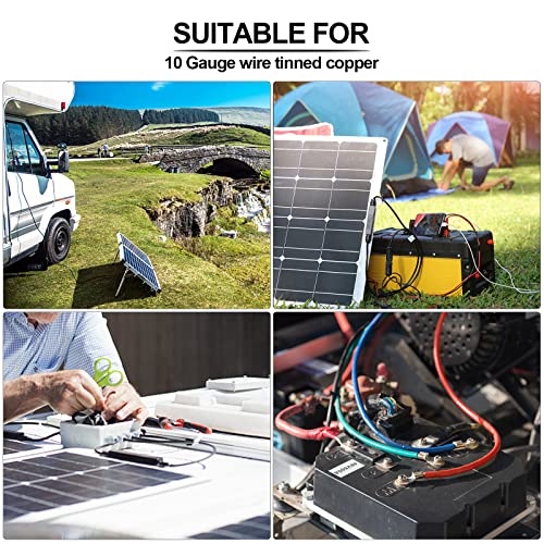 iGreely 10 Gauge Wire Solar to O Ring Cable Solar Panel Adapter Kit Cable for RV Solar