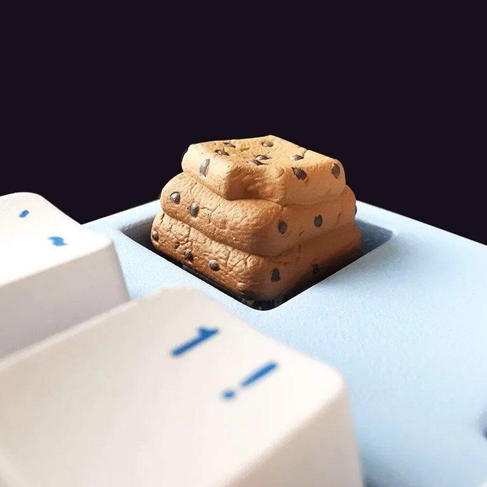 Harz Tastenkappe „Burger Fries“ – Lebensmittel-Design Für Gaming Tastaturen, 1.8-2 Cm