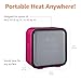 Amazon Basics Ceramic Space Heater, Mini Heater for Office Desk, Portable Tent Heater for Camping (Indoor Use), 500 W, With Tip-Over Protection, Lightweight (1.4 LBS), Pink, 5.9 x 3.2 x 6 inches