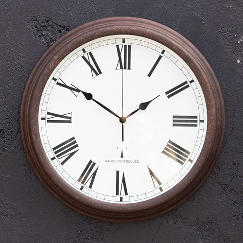 Primrose 38cm Perfect Time Radio Controlled Garden Wall Clock by About Time™