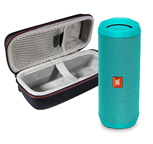 JBL Flip 4 Portable Bluetooth Wireless Speaker Bundle with Protective Travel Case