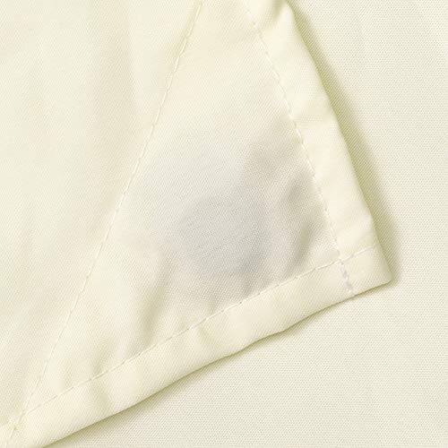 Image of N&Y HOME Fabric Shower Curtain or Liner 36 x 72 Inches Bath Stall Size with 2 Bottom Magnets, Hotel Quality, Washable, Water Repellent, Sand