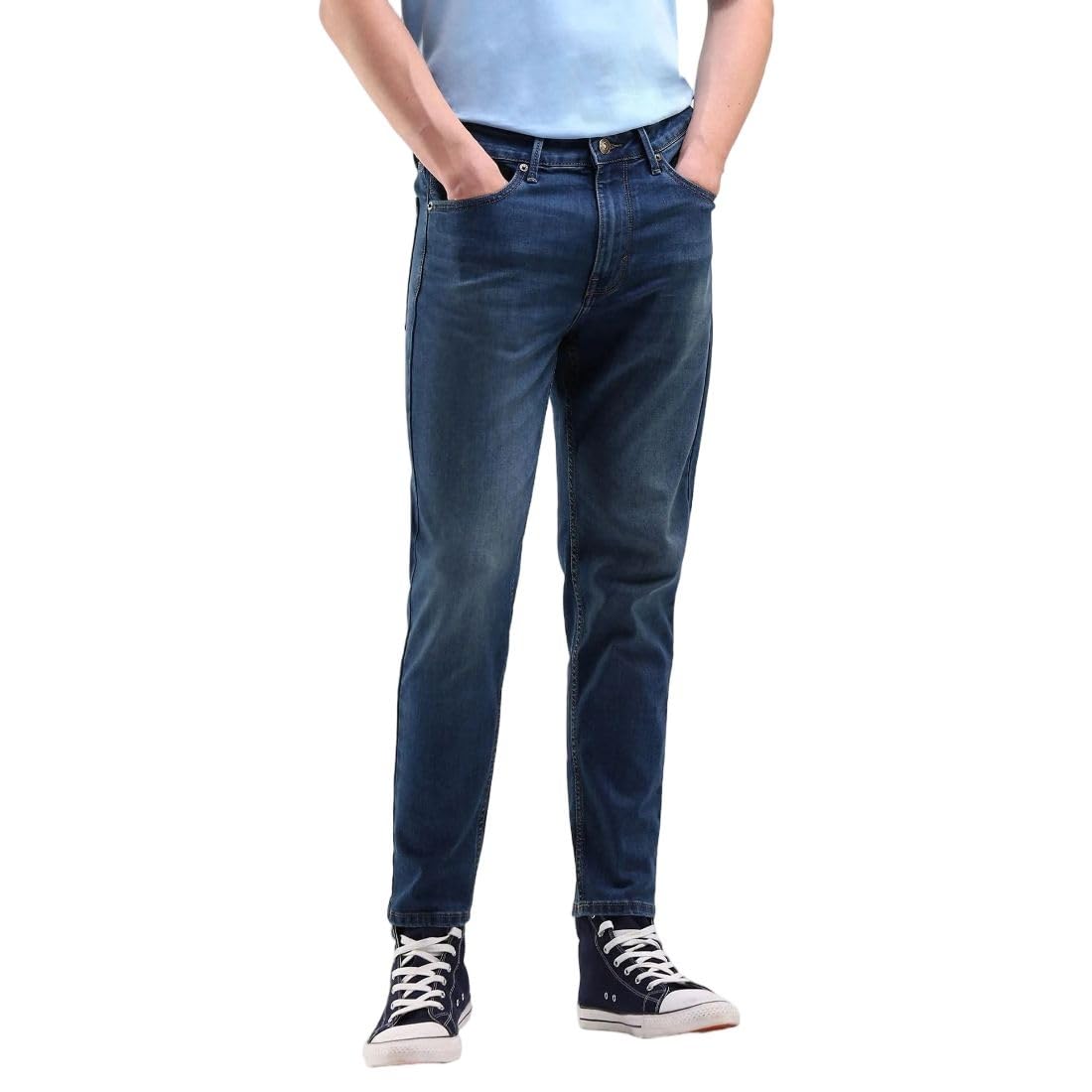 Men's Relax Tapered Fit Jeans| Solid | Mid Rise | Stretchable | Jeans for Man-image-35