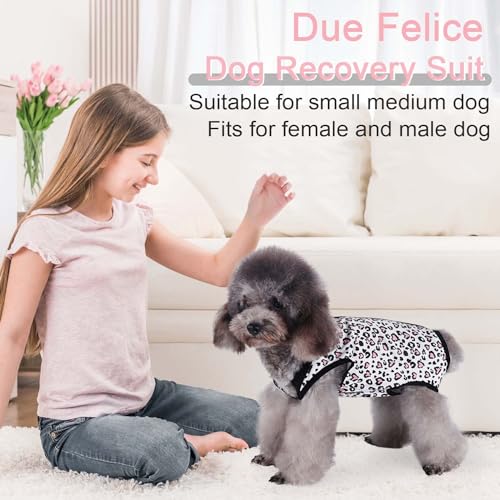 Image of Leopard Dog Surgical Recovery Onesie - Female /Male Spay /Neuter Suit for Small /Medium Dogs
