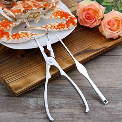 Image of Crab Cutter Tool Set, Stainless Steel Multipurpose Crackers, Shell Fish, Lobster Crab Cutter & Nutcracker 7inch