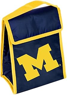 NCAA Michigan Wolverines Big Logo Lunch Bag, Blue