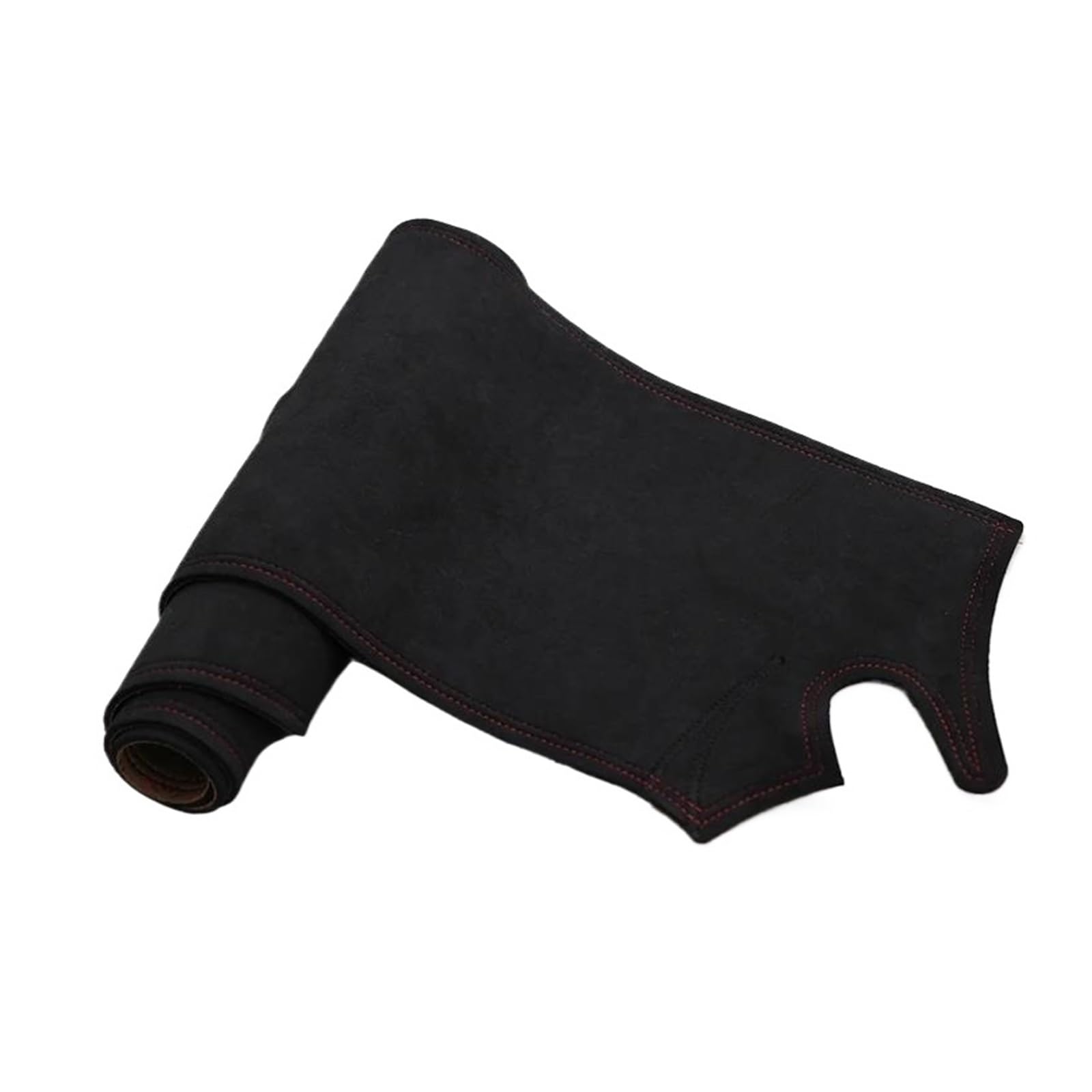 Tapis Tableau Bord intérieur Voiture Tapis Tableau Bord en Cuir Suédé pour Mazda CX-3 2015 2016 2017 2018-2022 CX3 CX 3(Noir Rouge,LHD)