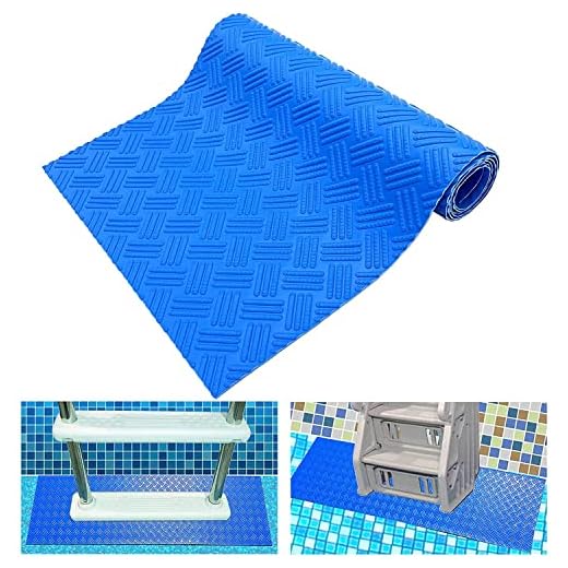 Alfombrilla antideslizante para la escalera de la piscina