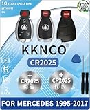 Key Fob Battery Replacement for Mercedes-Benz C-Class E-Class ML S-Class Sprinter GLC GL CLA CLK GLE GLA SLK SL CLS GLS R C300 E350 ML350 C280 (Check Fitment Guide) 2 Packs CR2025 Batteries