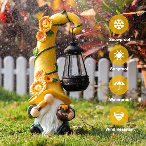 12-Solar-Gnome-Garden-Statues-Honey-Bee-jar-Decor-with-LED-Lantern-Outdoor-Gnomes-Decorations-Patio-Yard-Balcony-Art-Gifts-for-Women-Mom-Grandma