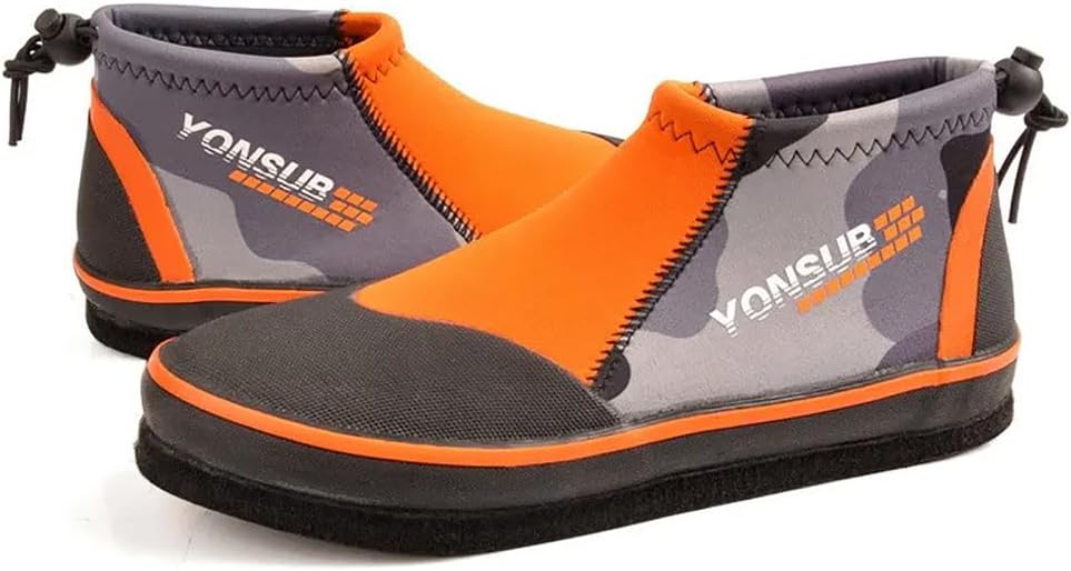 WYYHAA Rock Fishing Boots with Anti-Slip Felt Sole – 3MM Neoprene Wading Shoes for Men & Women, Durable Surf, Reef, River, and Underwater Hunting Boots for Diving & Kayaking