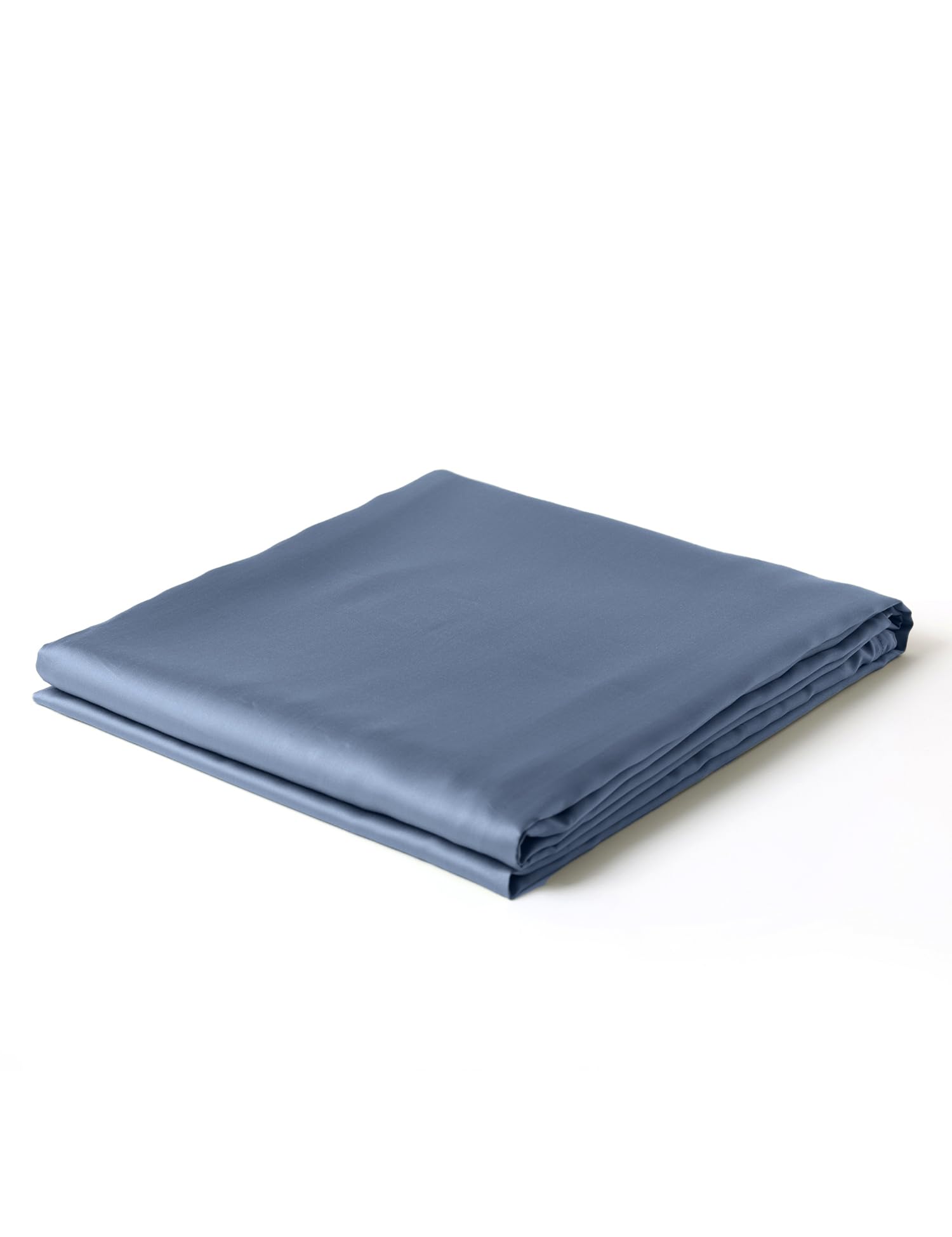YnM Exclusive Cooling Duvet Cover for Weighted Blankets with 16 Strings (Blue Grey, 88"x104")