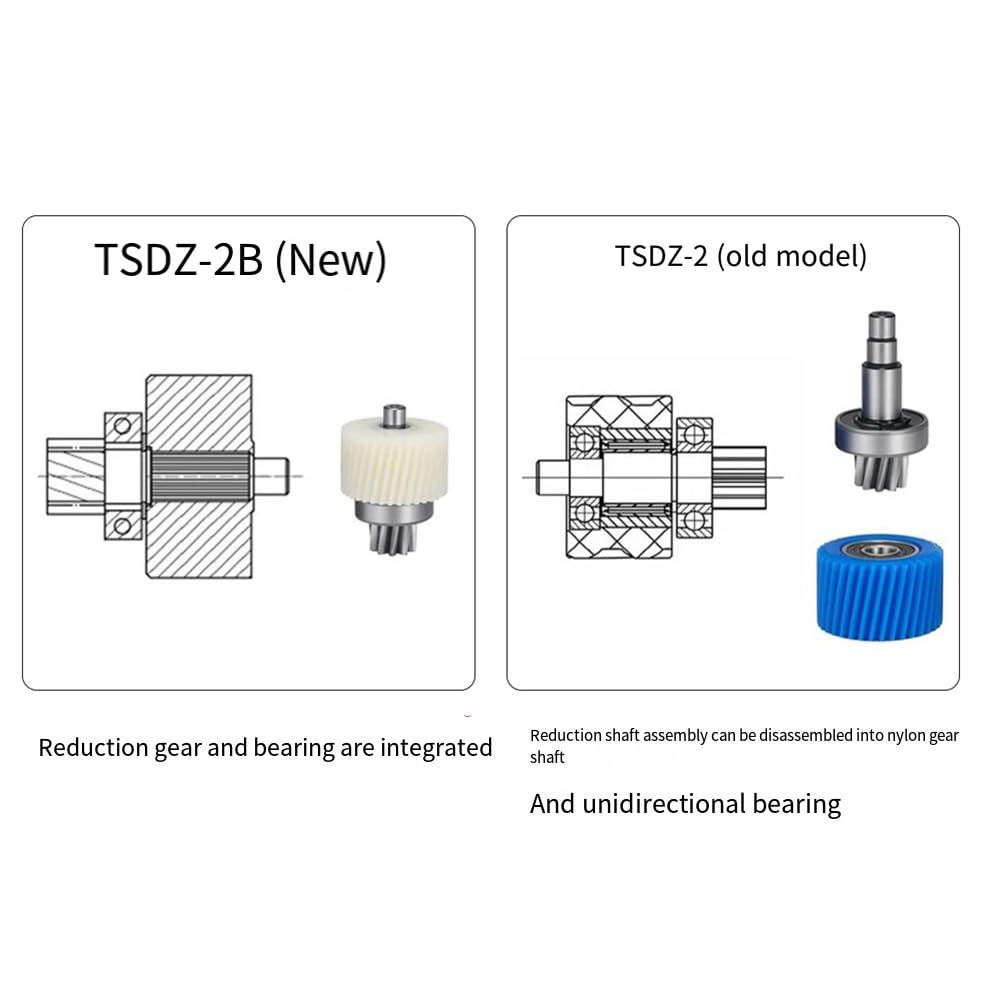 Für Drehmomentsensor Mittelmotor Big Gear zum Ersetzen des TSDZ2B Mittelantriebsmotors