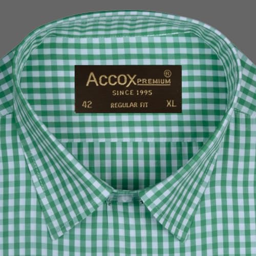 Image of ACCOX Men's Half Sleeves Formal Regular Fit Cotton Shirt(GCR561)