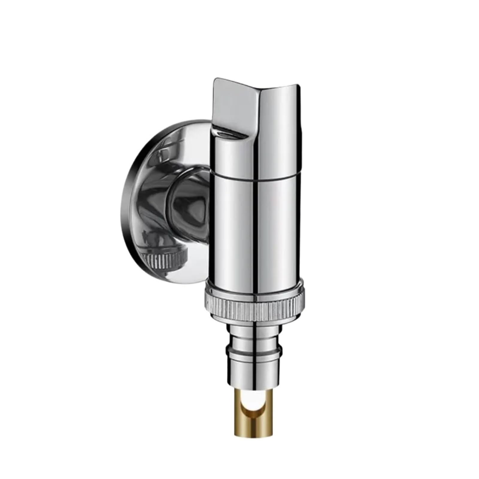 Outside Tap Wall Mounted Solid Brass Washing Machine Faucet Single Cold G1/2/G3/4 Mini Bibcock Outdoor Garden Mop Pool Tap(Color2)