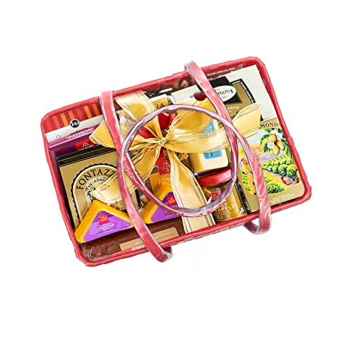 Image of Arnavira Handmade Multipurpose with Lid 7.5L Used as Lunch Lunch Bag Tiffin Bag for Office,School & Travel (25x13x22) (Red Silver, Small)