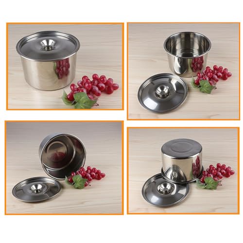 Set de Tazones de Acero Inoxidable con Tapa miniatura 3