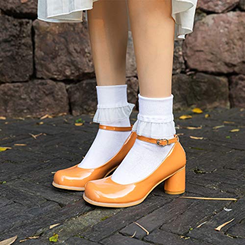 SEMOHOLLI Women Ankle Socks, Women Lace Ruffle Frilly Ankle Socks Fashion Ladies Girl Princess3