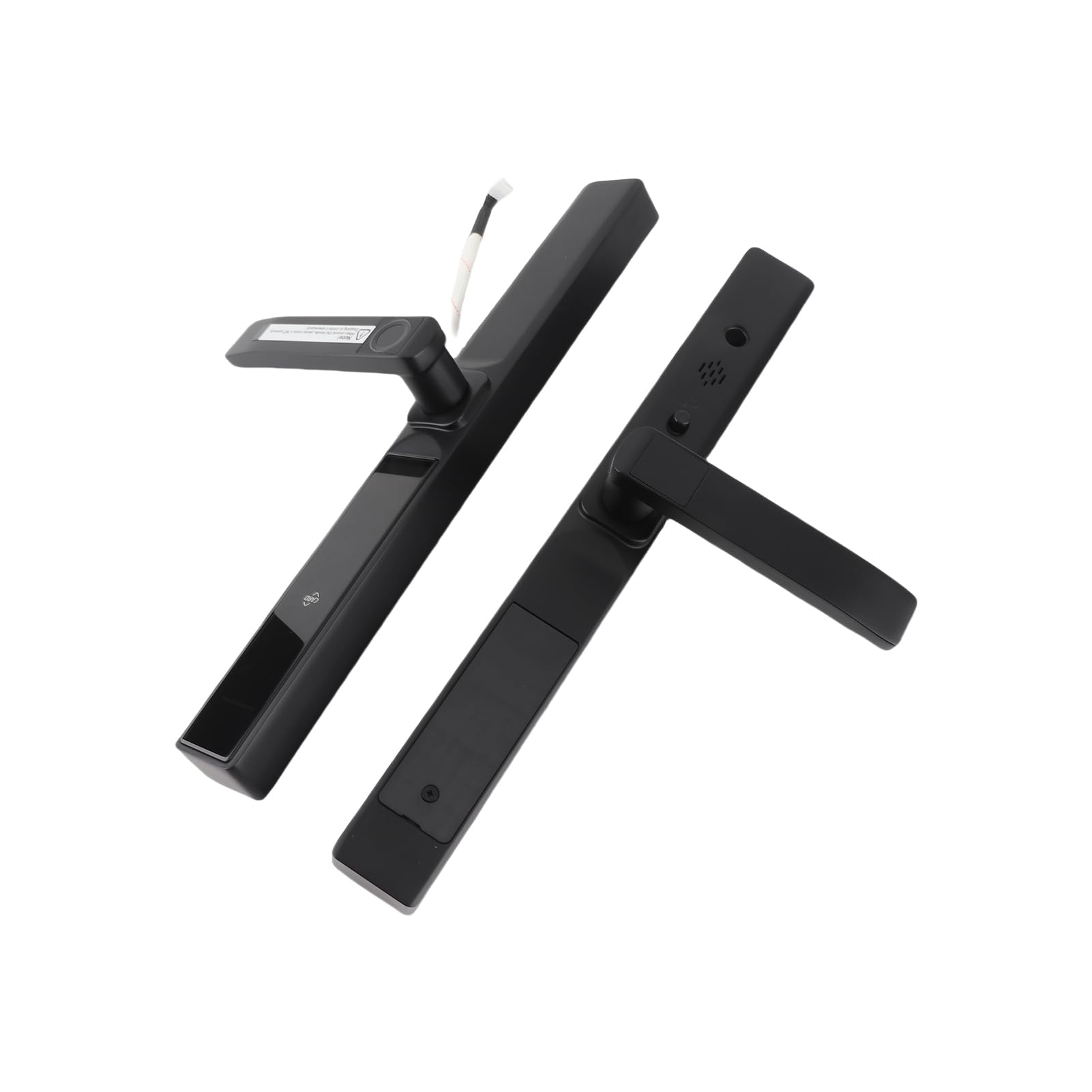 Inteligentny Zamek do Drzwi WiFi, System Bezkluczykowy z Zaawansowanymi Funkcjami Antykradzieżowymi, Stop Aluminium, dla Bezpieczeństwa w Domu (BLACK)