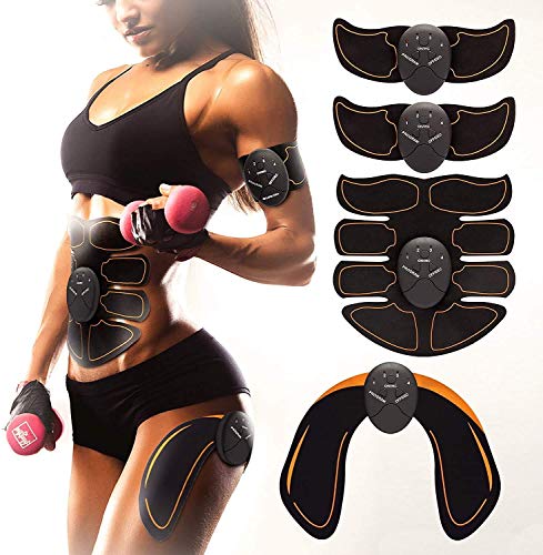 Bon-Su Muscle Toner - Abdominal Toning Belt Fit for Body Arm - Abs Trainer Muscle Toner - Muscle Stimulator - Electrical Muscle Stimulation Abs Stimulator at Home Office Gymnasium or Gym