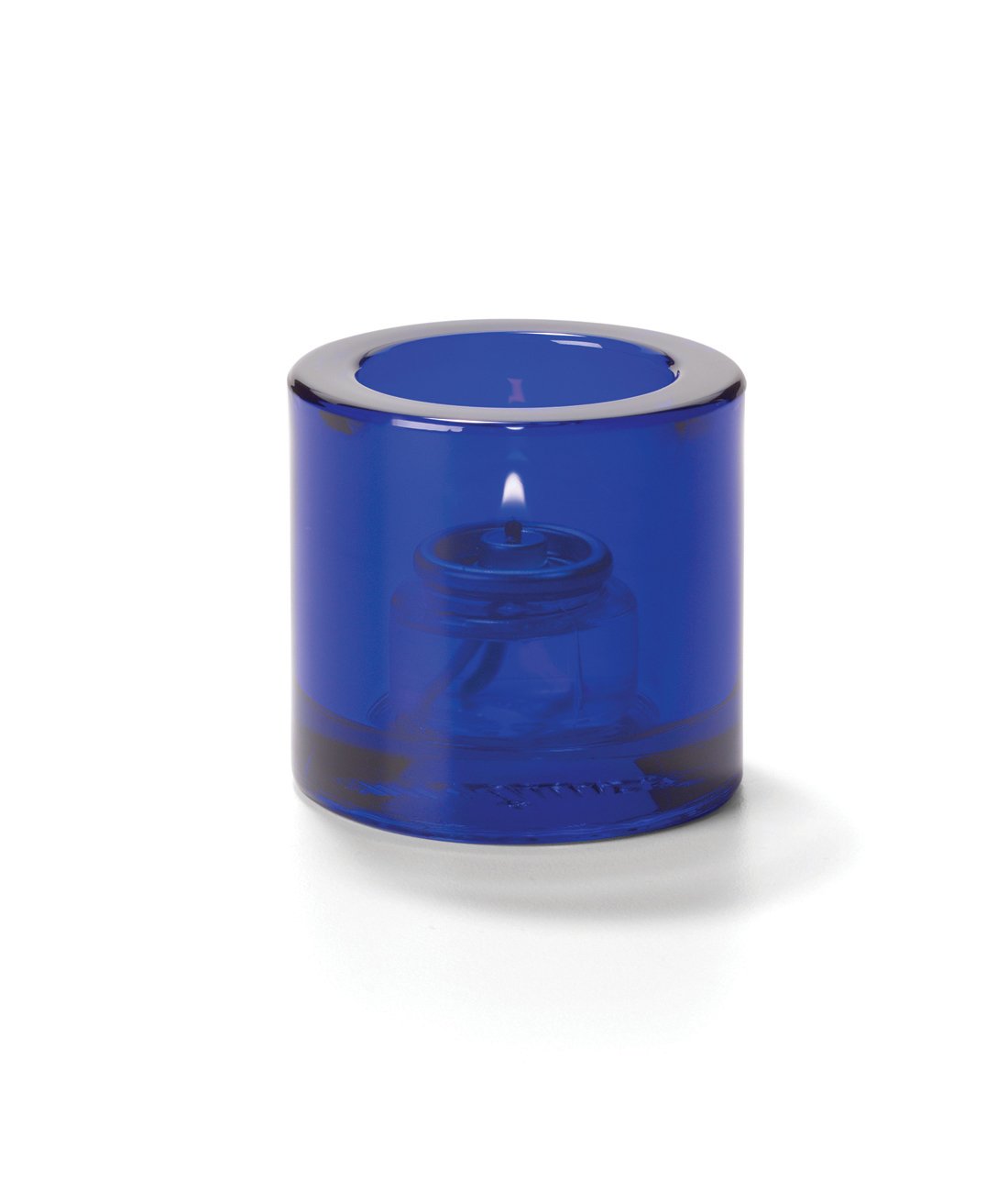 Cobalt Blue Thick Glass Tealight Lamp by Hollowick – Glass, Model 5140CBL