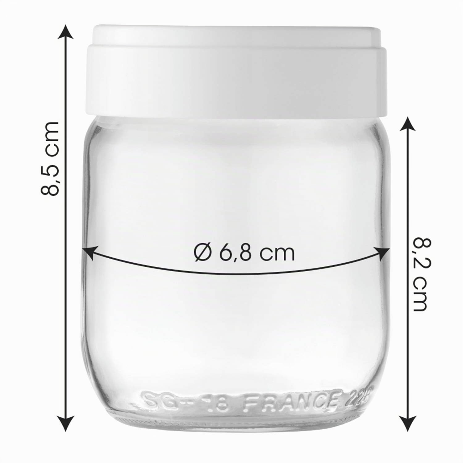 lagrange 430301 Lot de 9 Pots Yaourt, 0.185 liters + Lagrange 440403 2 Pots compartimentés