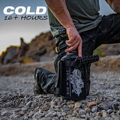 Iron Infidel The Original Battle Bottle - Half Gallon Insulated Water Bottle with Paracord Handle, Large 64 oz Stainless Steel Water Jug with Rugged, Removable Sleeve for Keys, Wallet & Phone 5 Iron Infidel The Original Battle Bottle - Half Gallon Insulated Water Bottle with Paracord Handle, Large 64 oz Stainless Steel Water Jug with Rugged, Removable Sleeve for Keys, Wallet & Phone - Image 4