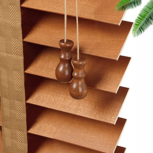 Suwooy Persianas Horizontales Persianas Venecianas De Madera Persianas Opacas Cortinas De Privacidad Persianas Venecianas De Madera Maciza para Ventanas Parasoles,Lamas De 50mm,W×H 90x250cm/35.5x98in