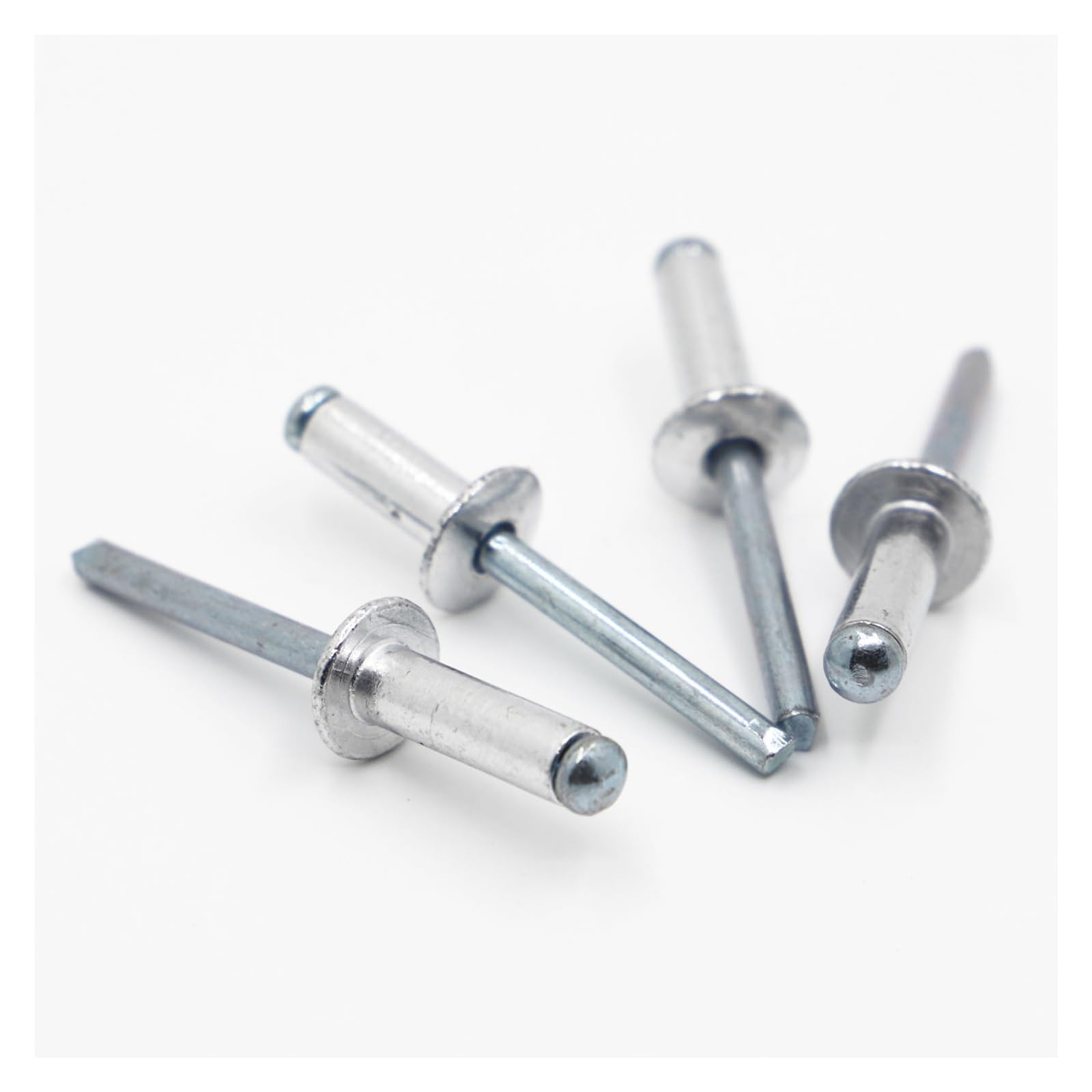 Alluminio/acciaio Rivetti ciechi aperti, rivetti p Mandrino di rottura a testa di fungo in alluminio M2.4 M3.2 M4 M5 M6 40 pezzi(5mm)