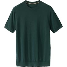 2024 Winter Men's Wool Knitted Tops O-Neck Slim T-Shirt Fashionable Warm Pullover Sweater