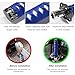 KVAEY Samurai Sword Shift Knob, Automotive Katana Manual Transmission Gear Shift Handle, Universal Aluminum Alloy Stick Shift Knob for Most Manual Vehicles, Car Accessories (Blue+White)