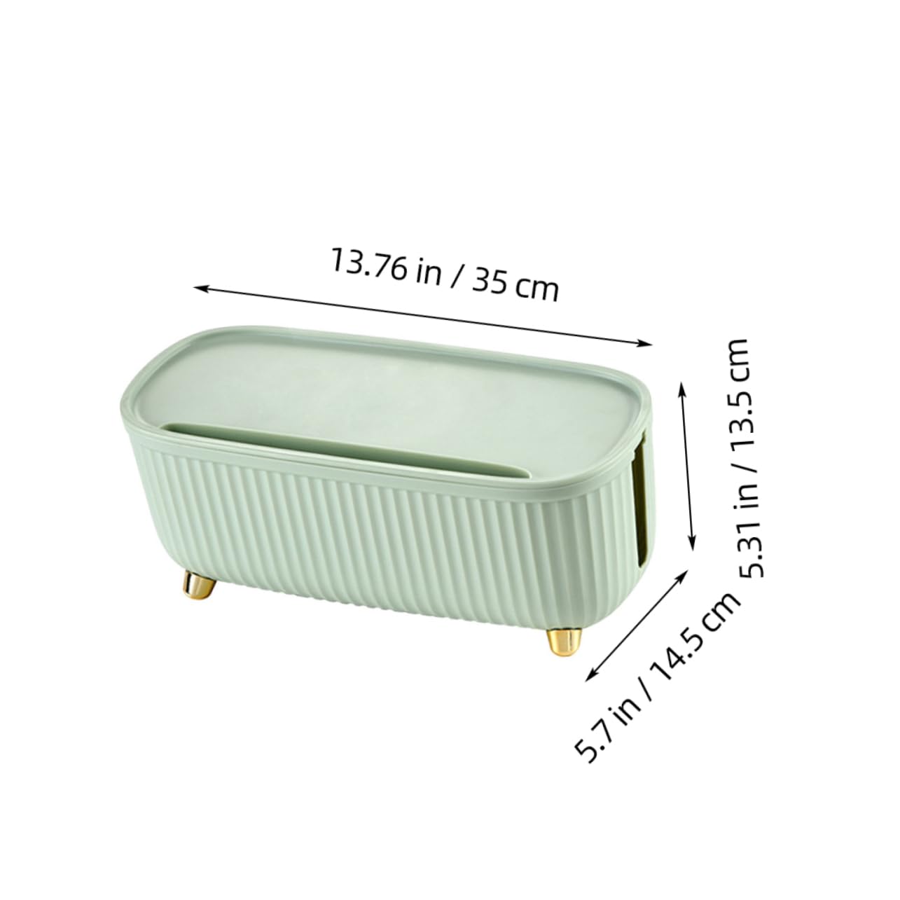 Kabelmanagementbox Mit Deckel Kabel Organizer Und Steckdosenbehälter Für Haus Und Büro Kabelaufbewahrungsbox Schützt Kabel Und Verhindert Stolperfallen Grün