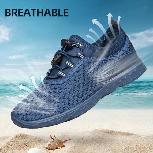 Image of DOUSSPRT Water Shoes for Kids Boys Girls Quick Dry Beach Sports Swim Pool Aqua Shoes for Toddler /Little Kid /Big Kid