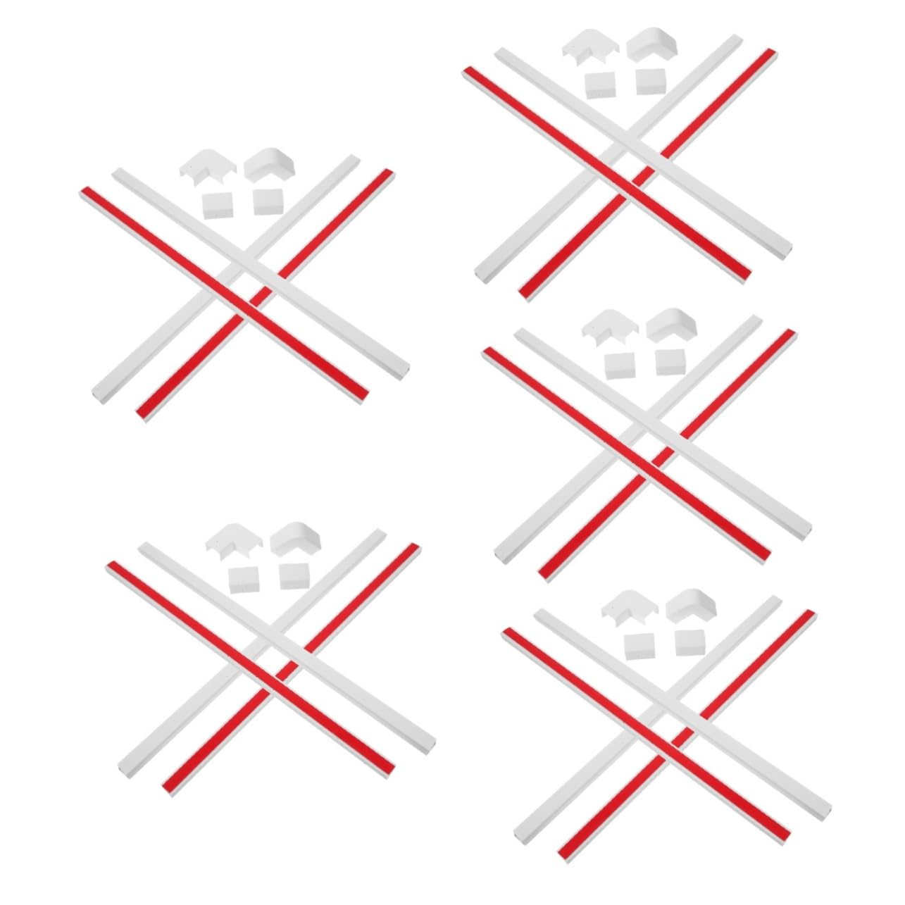 5 Set Canalina Passacavi per Tv Copricavi Muro per Kit per Organizzazione Facile Installazione e Design Ergonomico