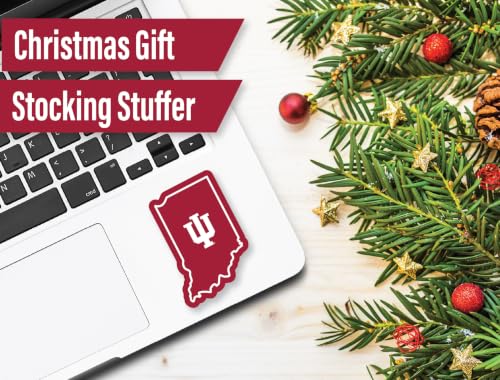 Image of Indiana Hoosiers Stickers & Decals 14 Pc UI Set for Car & Water Bottle
