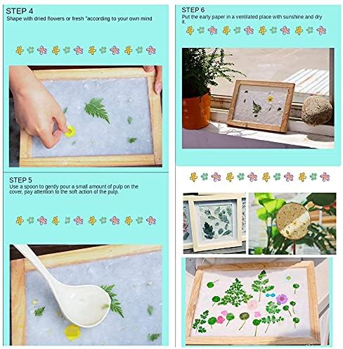 CENPEK Ancient Paper Making Method Wooden Paper Making Crafting Papermaking Mould Frame Screen for DIY Handcrafts Supplies 25x34cm - Image 5