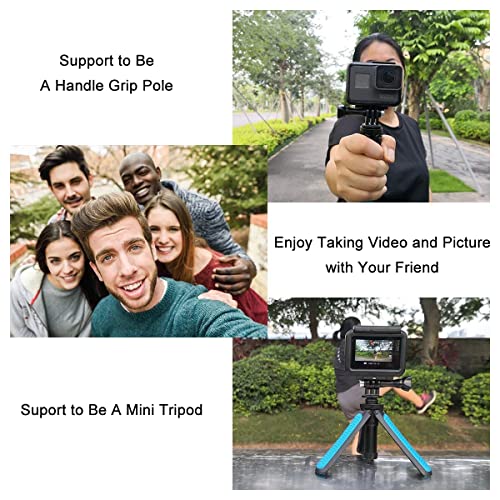 Taisioner Mini Pocket Selfie Stick Shorty Tripod Handle Grip Pole Three In One For Gopro Akaso Insta360 Dji Osmo Action Camera And Smart Phone Kid Adult Available Accessories #TOP5