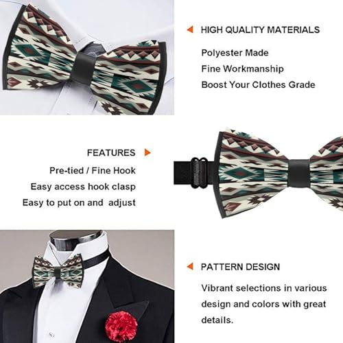 Supdreamc Pre-Tied Polyester Bow Tie for Men & Boys - Perfect for Weddings4