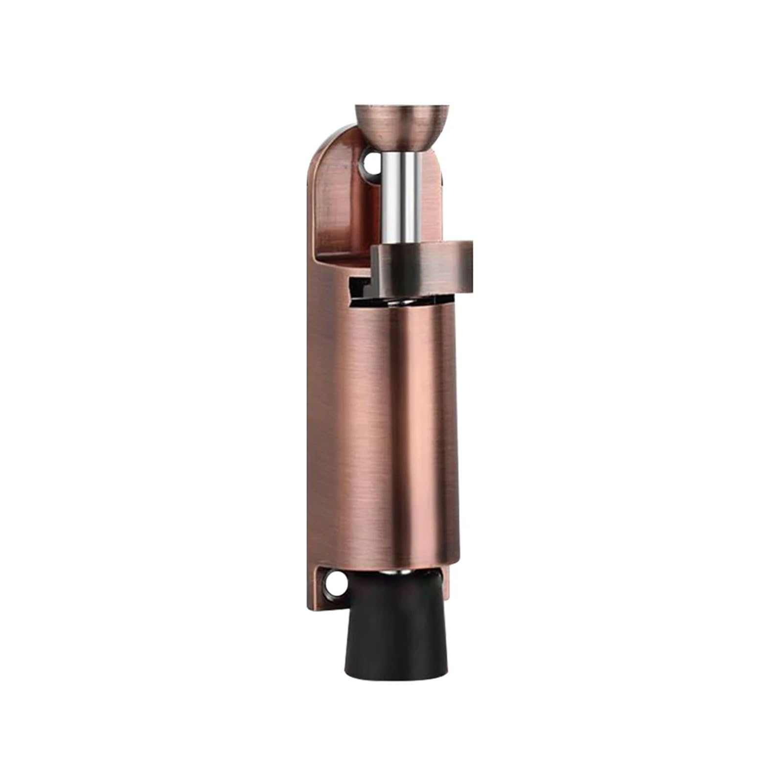 Fermaporta telescopico a pedale, kit di sicurezza per porta caricato a molla, posizione regolabile, con cunei del freno a pedale per cucitura inferiore (nero, piccolo)