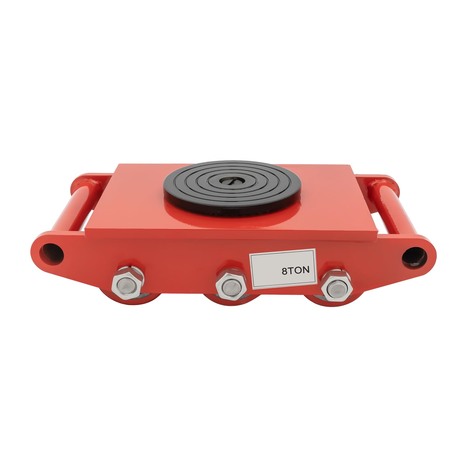 Transportrollen Industrieroller Panzer Roller Transport Fahrwerk Dolly Skate Mover Maschinen Industrie Schwerlas Machinery Transpor Trolle Maschine Lenkfahrwerk Machinery Mover (8T Rot)