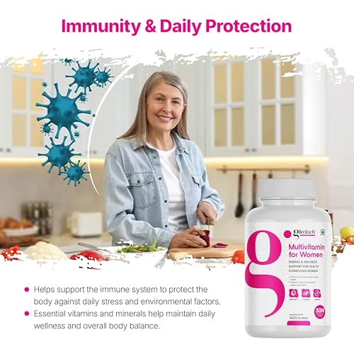 Image of Glimlach Multivitamins For Men & Women with Zinc, Vitamin C, Vitamin D3, Multiminerals & Enhances Energy, Stamina & Immunity, Multivitamin and Mineral Nutrition Addition