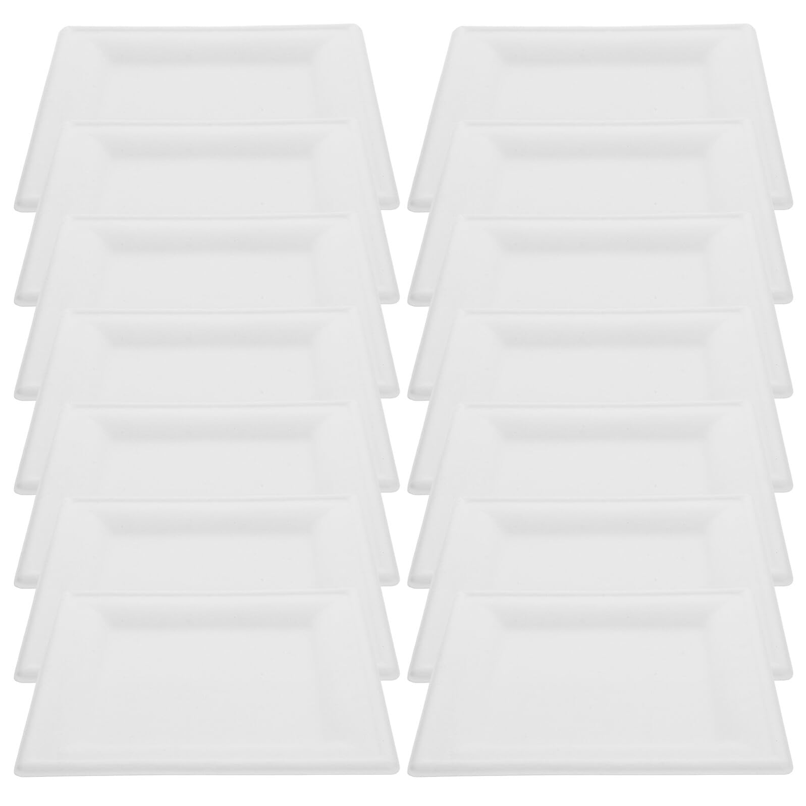 50 piezas Platos de Cartón Desechables Cuadrados Resistentes para Fiestas Bodas y Picnic con Diseño Elegante y Aptos para Microondas