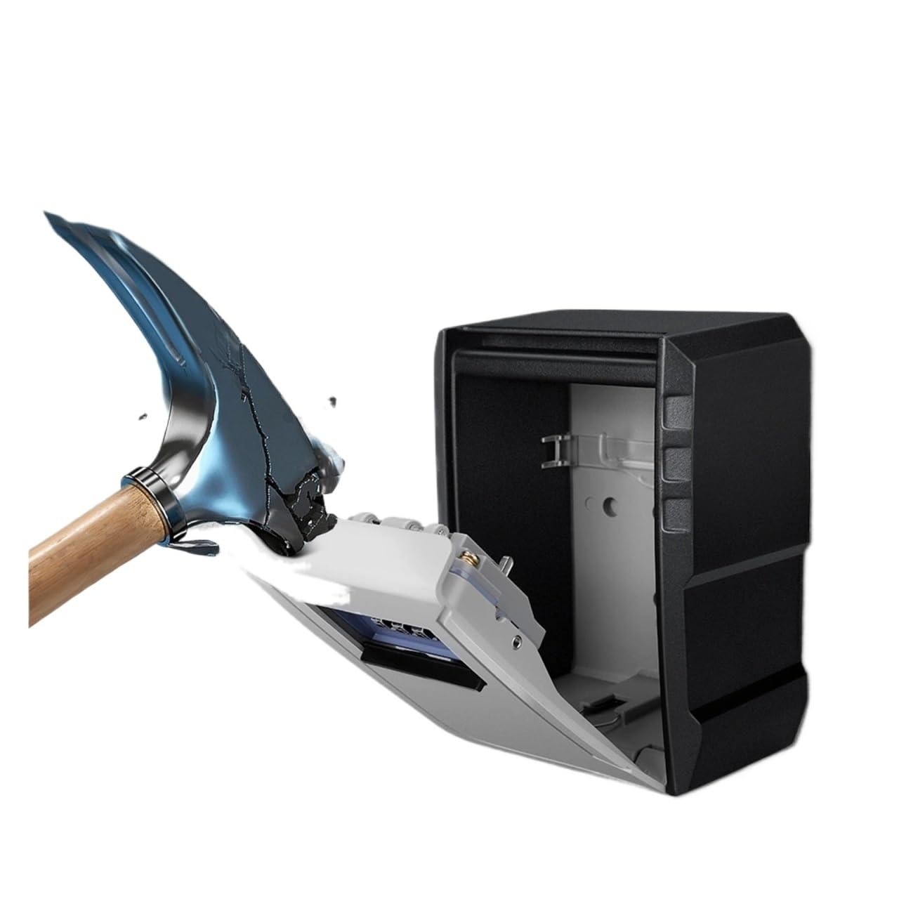 Caja de seguridad waterproof de metal de 4 estrellas almacenamiento de seguridad montado en la pared para oficina en casa y hoteles caja fuerte para les resistente al robo al aire libre