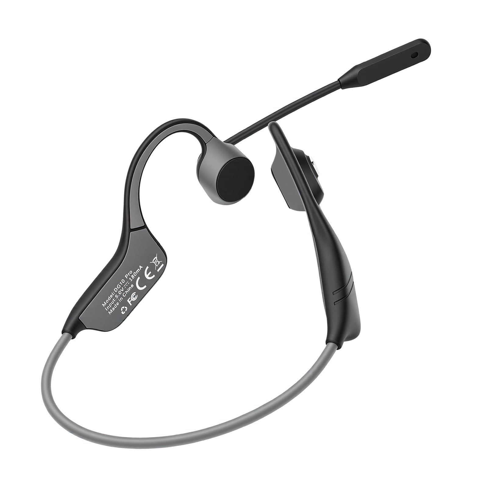 Elprico Casque à Conduction Osseuse, Design avec Double Microphone