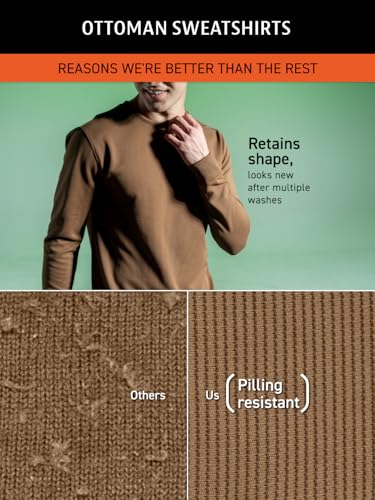 Image of DAMENSCH ReNEWd Soft Ribbed Texture, Strong Durable Fabric, Dyes Ottoman Half-Zip Sweatshirts